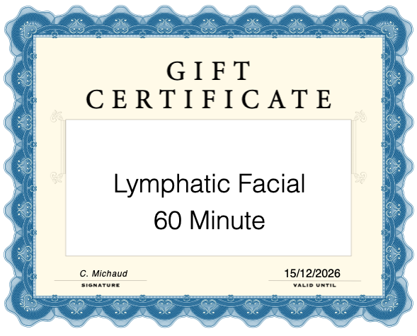 60 Minute Lymphatic Drainage Facial Gift Certificate