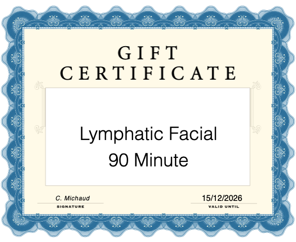 90 Minute Lymphatic Drainage Facial Gift Certificate