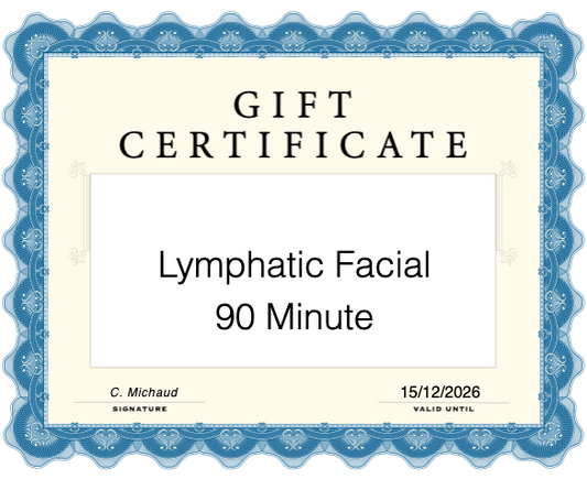 90 Minute Lymphatic Drainage Facial Gift Certificate