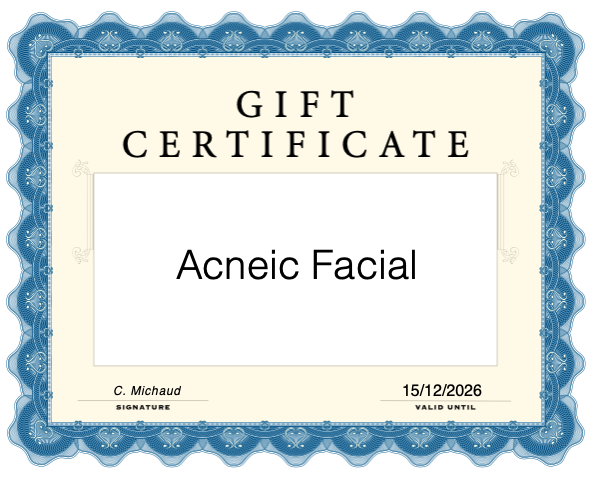 Acneic Facial Gift Certificate